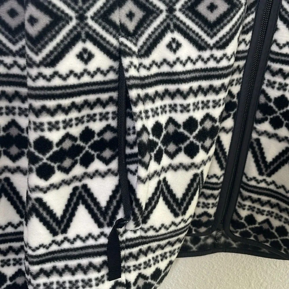 Talbots Geo Fair Isle Polar Fleece Jacket | Size Small | Excellent Condition